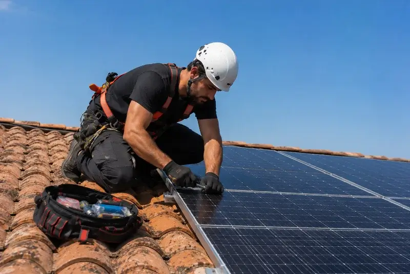 Maintenance et monitoring de panneaux solaires à Cassagne