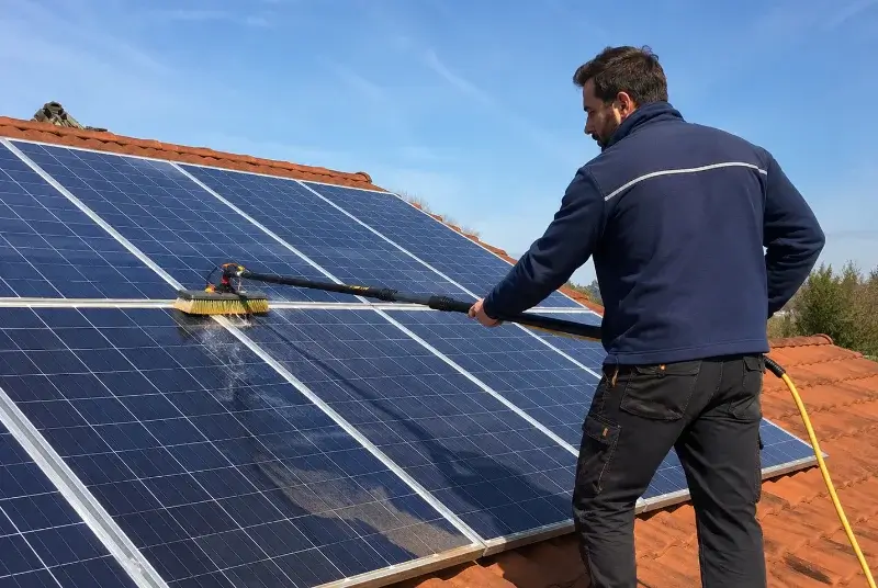 Nettoyage et entretien de panneaux solaires à Cassagne